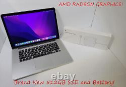 Apple 2015 15 Inch Retina MacBook Pro Quad 3.7GHz Turbo i7 16GB RAM 512GB SSD
