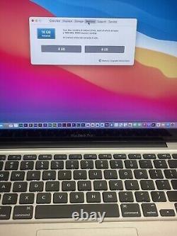 Apple MacBook Pro 13.3 2012 2.5GHz i5 16GB RAM 1TB HDD macOS Big Sur 2021