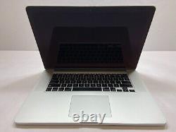 Apple MacBook Pro A1398 Laptop 15 Intel I7 CPU 16GB RAM 512 SSD