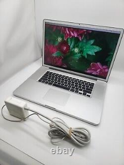 UPGRADED APPLE MacBook Pro 17'' CORE 2 Duo 2.8GHz 8GB 500GB SSD Warranty