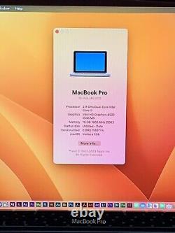 Apple MacBook Pro 13.3 2.9GHz i7 16GB RAM 1TB SSD MacOS Ventura 13.6 = Apple MacBook Pro 13.3 2.9GHz i7 16 Go RAM 1 To SSD MacOS Ventura 13.6