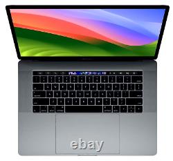 Apple MacBook Pro 15 6-Core i7 SONOMA a1990 Barre tactile 512Go SSD 16Go Garantie