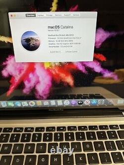 Apple MacBook Pro Core i7 2,6GHz 16Go de RAM 512Go 15 MD104LL/A 2012 Catalina
	 <br/>
 <br/>	(Note: the translation is in French but the 'MD104LL/A' part remains the same as it is a specific model number)