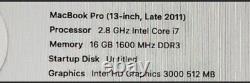MacBook Pro 13 Apple AMÉLIORÉ Quad Core i7 3,5 GHz 16 Go 1 To SSD GARANTIE DE 3 ANS