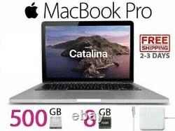 MacBook Pro 13 pouces avec garantie d'un an, Turbo MacOS Catalina en bon état