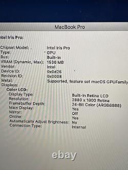 MacBook Pro 15 pouces Apple 256 SSD 16 Go 2.8 GHz Intel Core i7 Retina Office Clean